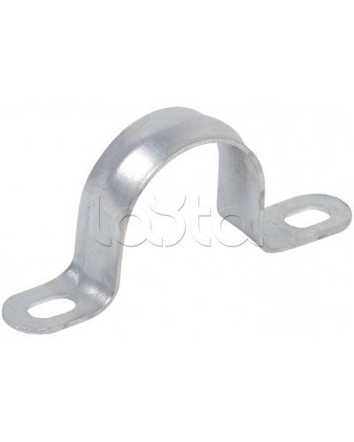 Скоба двухлапковая d31-32 IEK CMAT11-31-100 в Октябрьском Держатели, клипсы, скобы Pintop.ru