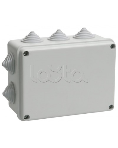 Коробка КМ41242 распаячная для о/п (RAL7035, 10 гермовводов) IEK UKO10-150-110-070-K41-55 в Октябрьском Распределительные коробки Pintop.ru