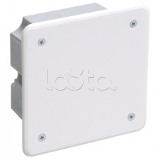 Коробка КМ41001 распаячная для твердых стен (с саморезами, с крышкой) IEK UKT11-092-092-040