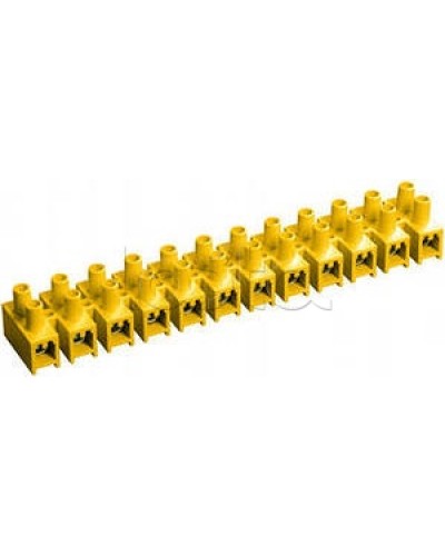 Зажим винтовой ЗВИ-5 н/г 1,5-4мм2 (12пар) желтый IEK UZV7-005-04 в Октябрьском Клеммные колодки Pintop.ru