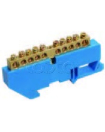 Шина нулевая в комбинированном DIN-изоляторе типа «Стойка» ШНИ-8x12-16-КС-С IEK YNN10-812-16DP-K07 в Октябрьском Клеммные колодки Pintop.ru