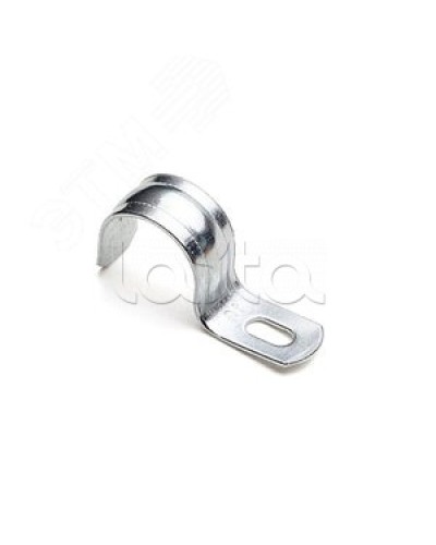 Скоба металлическая однолапковая ∅21-22 мм IEK (CMAT10-21-100) в Октябрьском Держатели, клипсы, скобы Pintop.ru