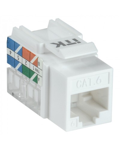 Модуль Keystone Jack кат.5E UTP 110 IDC 90град ITK CS1-1C5EU-11 в Октябрьском Модули Keystone Pintop.ru