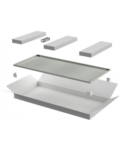 ITK LINEA N Дверь металлическая 600мм шкафа 24U сер. (LN35-24U6X-DM) в Октябрьском Аксессуары для стоек и шкафов Pintop.ru