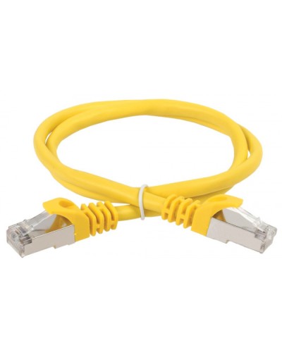ITK Коммутационный шнур (патч-корд), кат.5Е FTP, 0,5м, желтый (PC05-C5EF-05M) в Октябрьском Патч-корды и пигтейлы Pintop.ru