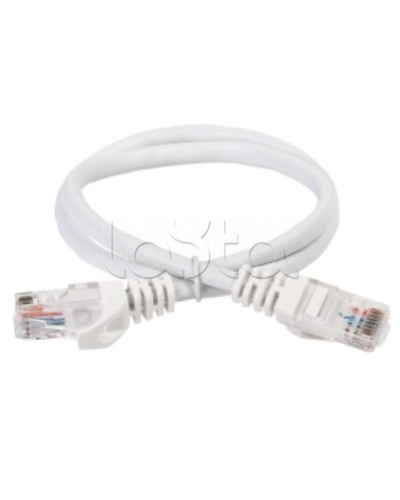 Коммутационный шнур (патч-корд) кат.5E UTP 0,5м белый ITK (PC08-C5EU-05M) в Октябрьском Патч-корды и пигтейлы Pintop.ru