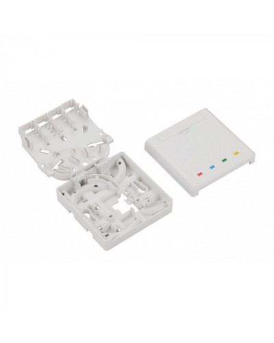 Розетка на DIN-рейку LANMASTER LAN-DRF-4SC/SB-WH в Октябрьском Аксессуары для стоек и шкафов Pintop.ru