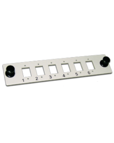Панель адаптерная на 6 SC адаптеров LANMASTER LAN-FP-SC в Октябрьском Аксессуары для стоек и шкафов Pintop.ru