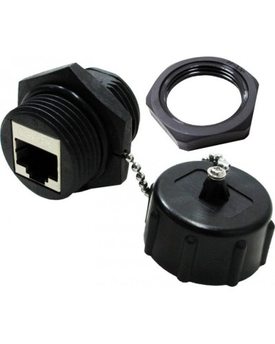 Индустриальный соединительный модуль, IP68, экранированный, категории 5e LANMASTER (LAN-KCP45S5E-WP) в Октябрьском Проходные адаптеры Pintop.ru