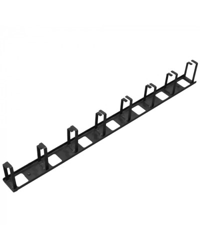 Вертикальный органайзер 755 мм, 8 металлических колец LANMASTER (LAN-ORV-17U-8MR) в Октябрьском Кабельные органайзеры Pintop.ru