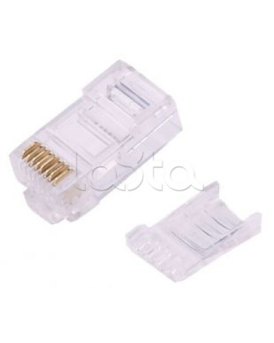 Штекер RJ45 (8P8C) CAT6 со вставкой LAZSO APJ15 в Октябрьском Коннекторы Pintop.ru