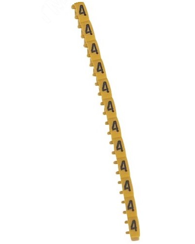 Маркер 4 0,15/0,5 ЖЛТ CAB3 Legrand 038104 в Октябрьском Аксессуары для кабель-канала Pintop.ru