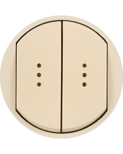 Лицевая панель для выключателя двойного с индикацией слоновая кость Celiane Legrand 066211 в Октябрьском Аксессуары для кабель-канала Pintop.ru