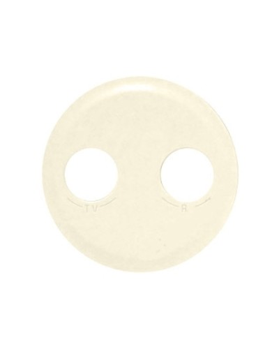 Лицевая панель для розетки TV/FM слоновая кость Celiane Legrand 066232 в Октябрьском Аксессуары для кабель-канала Pintop.ru