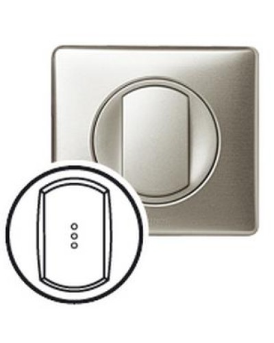 Лицевая панель для выключателя с индикацией титан Celiane Legrand 068303 в Октябрьском Аксессуары для кабель-канала Pintop.ru