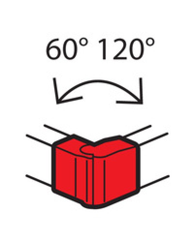Угол внешний изменяемый для кабель-канала METRA 160x50 Legrand (638092) в Октябрьском Аксессуары для кабель-канала Pintop.ru