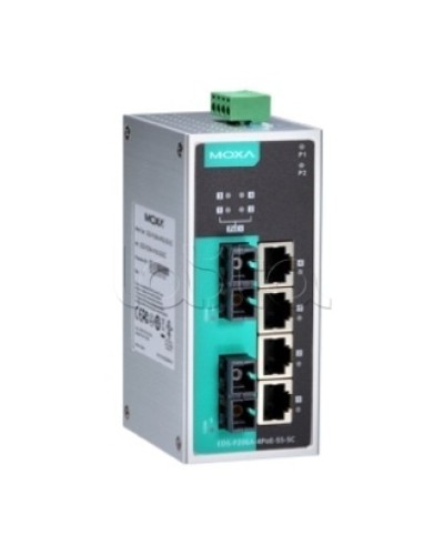 Коммутатор PoE 6-портовый Moxa EDS-P206A-4PoE-MM-SC в Октябрьском Коммутаторы Pintop.ru