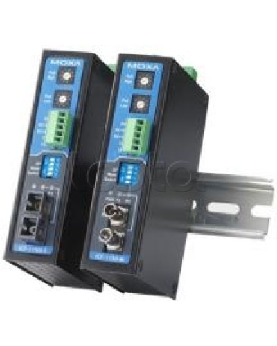 Конвертор RS-232/422/485 в оптику SM (ST) Moxa ICF-1150-S-ST-T в Октябрьском Дополнительное оборудование для ОПС Pintop.ru
