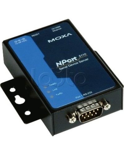 Сервер 1-портовый RS-232 в Ethernet Moxa NPort 5110-T в Октябрьском Дополнительное оборудование для ОПС Pintop.ru