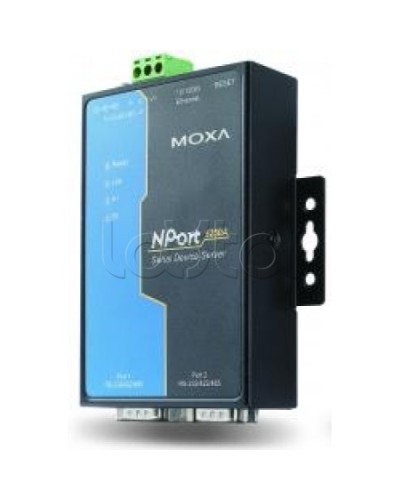 Сервер 2-портовый RS-232/422/485 в Ethernet Moxa NPort 5250A-T в Октябрьском Дополнительное оборудование для ОПС Pintop.ru