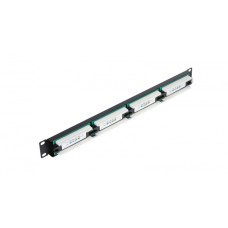 Патч-панель 19", 1U, 24xRJ45 кат.5e NETLAN EC-URP-24-SD2