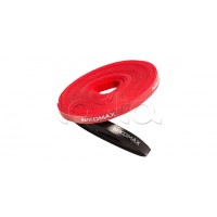 NIKOMAX (NMC-CTV05M-09-RL-RD) - Стяжка-липучка NIKOMAX нарезаемая, в рулоне 5м, ширина 9мм, красная