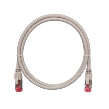 Шнур коммутационный 2хRJ45/8P8C S/FTP кат.6A (NMC-PC4SA55B-015-GY) NIKOMAX (1.5 м)