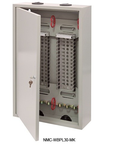 Щит распределительный настенный 30 плинтов NIKOMAX (NMC-WBPL30-MK) в Октябрьском Щиты электрические Pintop.ru