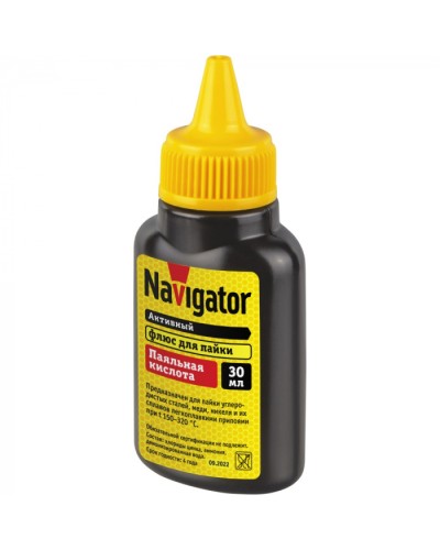 Флюс Navigator 93 744 NEM-Fl01-F30 (паяльная кислота, 30мл) в Октябрьском Аксессуары для кабель-канала Pintop.ru