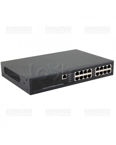 PoE-инжектор управляемый Gigabit Ethernet на 8 портов OSNOVO Midspan-8/150RGM в Октябрьском Блоки питания для кожухов и камер Pintop.ru