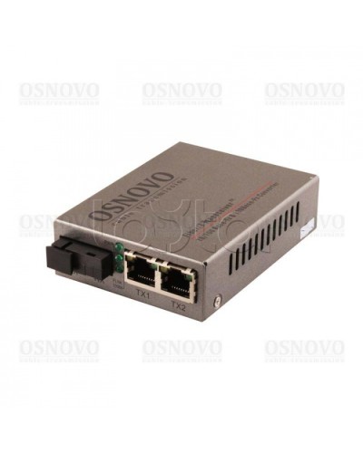 Медиаконвертер Fast Ethernet OSNOVO OMC-100-21S5a в Октябрьском Медиаконвертеры Pintop.ru