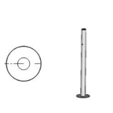 Стойка ограждения с отверстием под фиксатор односторонняя слева Oxgard Стойка ограждения односторонняя с отверстием под фиксатор слева (ВЗР 1996.09.12)