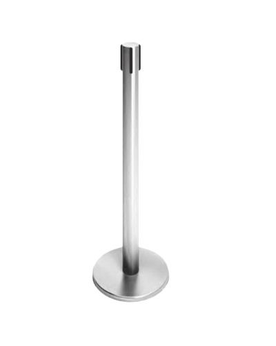 Стойка ограждения передвижная с ремнем (5 метров красный с тормозом) Oxgard ВЗР2387.02 в Октябрьском Ограждения Pintop.ru