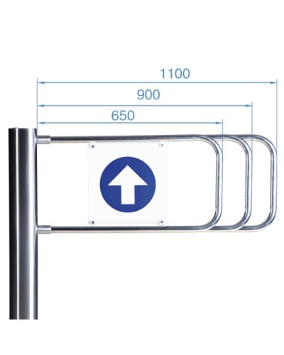 Створка для стойки калитки PERCo-AG-1100 (1100мм) в Октябрьском Ограждения Pintop.ru