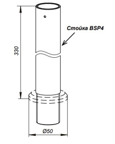 Стойка PERCo-BSP4 в Октябрьском Дополнительное оборудование для СКУД Pintop.ru