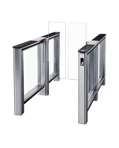 Турникет PERCo-ST-01 с крышками из закаленного стекла с центр. вставкой из нерж стали со створками 425 мм (1500 мм) в Октябрьском Турникеты Pintop.ru
