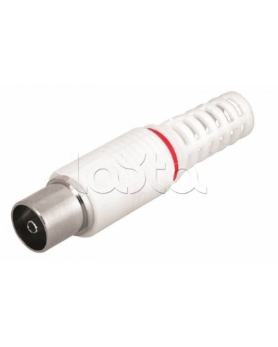 Разъем гнездо TV без пайки белый (100шт/уп) REXANT 05-2043 в Октябрьском Коннекторы Pintop.ru