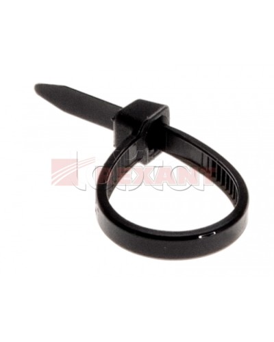 Хомут-стяжка нейлоновый 2.5х60 мм чёрный (100шт/уп) REXANT 07-0061 в Октябрьском Стяжки-хомуты Pintop.ru