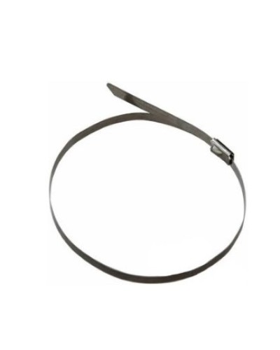 Стяжка 400x7,9 стальная (50шт/уп) REXANT 07-0410 в Октябрьском Стяжки-хомуты Pintop.ru