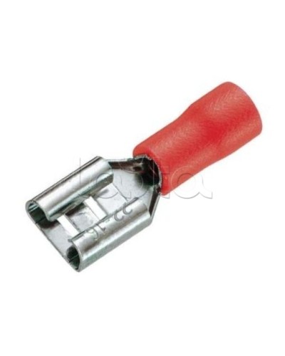 Клемма плоская изолированная 0.5-1.5 мм² (КПИ гнездо - 5.6мм) (100шт/уп) REXANT 08-0412 в Октябрьском Клеммные колодки Pintop.ru