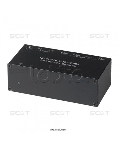 Распределитель видеосигнала HDCVI/HDTVI/AHD/CVBS SC&T CD408HD в Октябрьском Видеоусилители, Модуляторы, Делители Pintop.ru