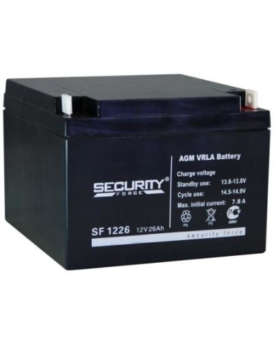 Аккумулятор свинцово-кислотный Security Force SF 1226 в Октябрьском Электротехническое оборудование Pintop.ru