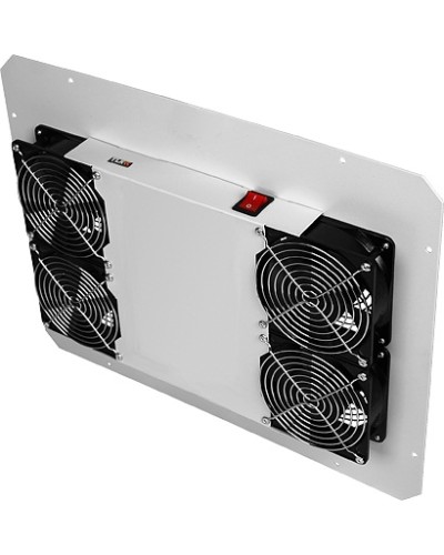 Панель вентиляционная с 4 вентиляторами TLK TLK-FAN4-BK в Октябрьском Вентиляторные модули Pintop.ru