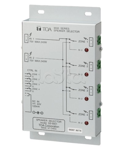 Селектор внешний TOA SS-9001 в Октябрьском Системы оповещения и трансляции TOA Pintop.ru