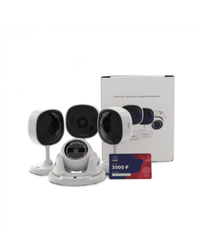 Комплект облачного видеонаблюдения TRASSIR 4TR1Cloud3000 в Октябрьском IP-камеры Pintop.ru