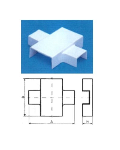 Х-переходник 60х22 на 39х18 TWT TWT-CT60/39-XT-WH в Октябрьском Аксессуары для кабель-канала Pintop.ru