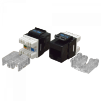 Модуль Keystone RJ45, Cat.6, UTP, 180 градусов, черный TWT (TWT-OK45UTP180/6-BK)