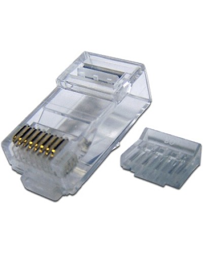 Коннектор RJ45 UTP 8P8C, cat.6, со вставкой TWT TWT-PL45-8P8C-6V в Октябрьском Коннекторы Pintop.ru