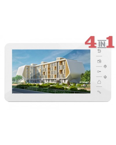 Монитор цветного видеодомофона Tantos Prime HD (White) VZ в Октябрьском Абонентские видеоустройства Pintop.ru