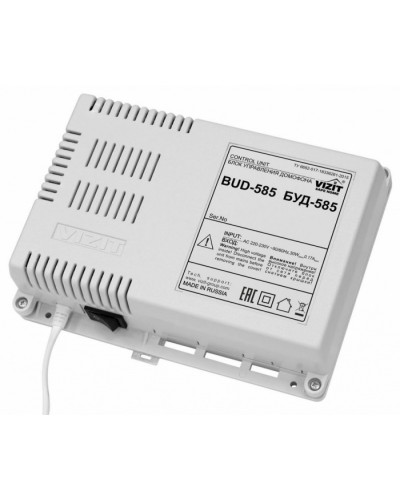 Блок управления и питания периметрового домофона VIZIT БУД-585 в Октябрьском Блоки управления многоабонентные Pintop.ru